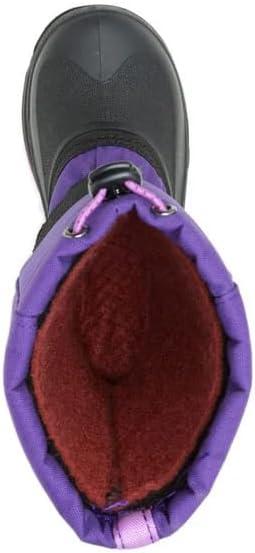 imageKamik Rocket Insulated Snow Boots  Waterproof Upper for Kids Snow Boots  Adjustable Collar ampamp Lace LockPurpleOrchid