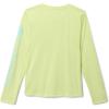 Columbia Youth Girls Tidal Tee Long Sleeve(Spring Yellow/Gulf Stream Logo)