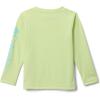 Columbia Youth Girls Tidal Tee Long Sleeve(Spring Yellow/Gulf Stream Logo)