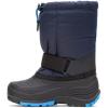 Kamik Rocket Insulated Snow Boots – Waterproof Upper for Kids Snow Boots – Adjustable Collar & Lace Lock(Navy)